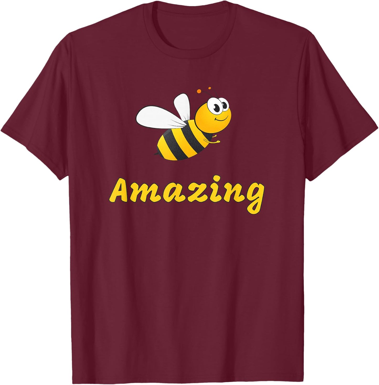 Motivational Inspirational Healthy Quotes Bumble Bee Amazing T-Shirt - T-Shirt | Maroon