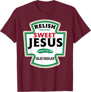 Relish Sweet Jesus T-Shirt - T-Shirt | Maroon
