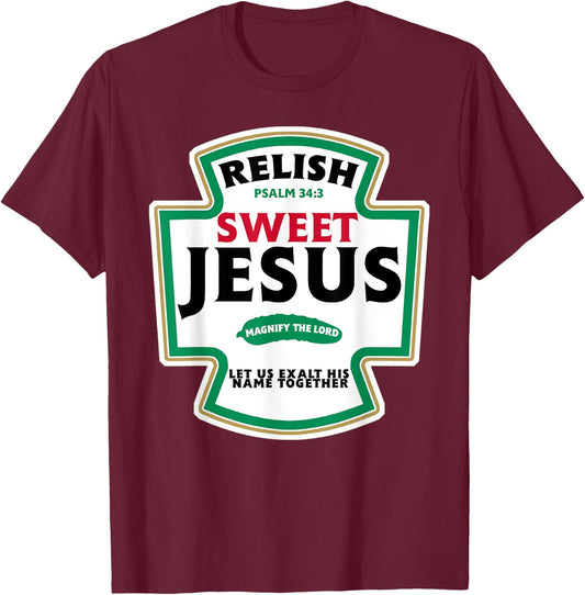 Relish Sweet Jesus T-Shirt - T-Shirt | Maroon
