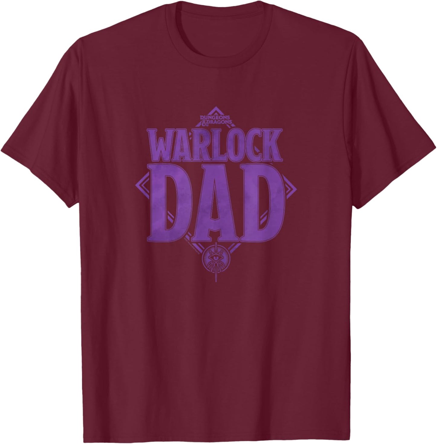 Dungeons & Dragons Dad Warlock T-Shirt - T-Shirt | Maroon