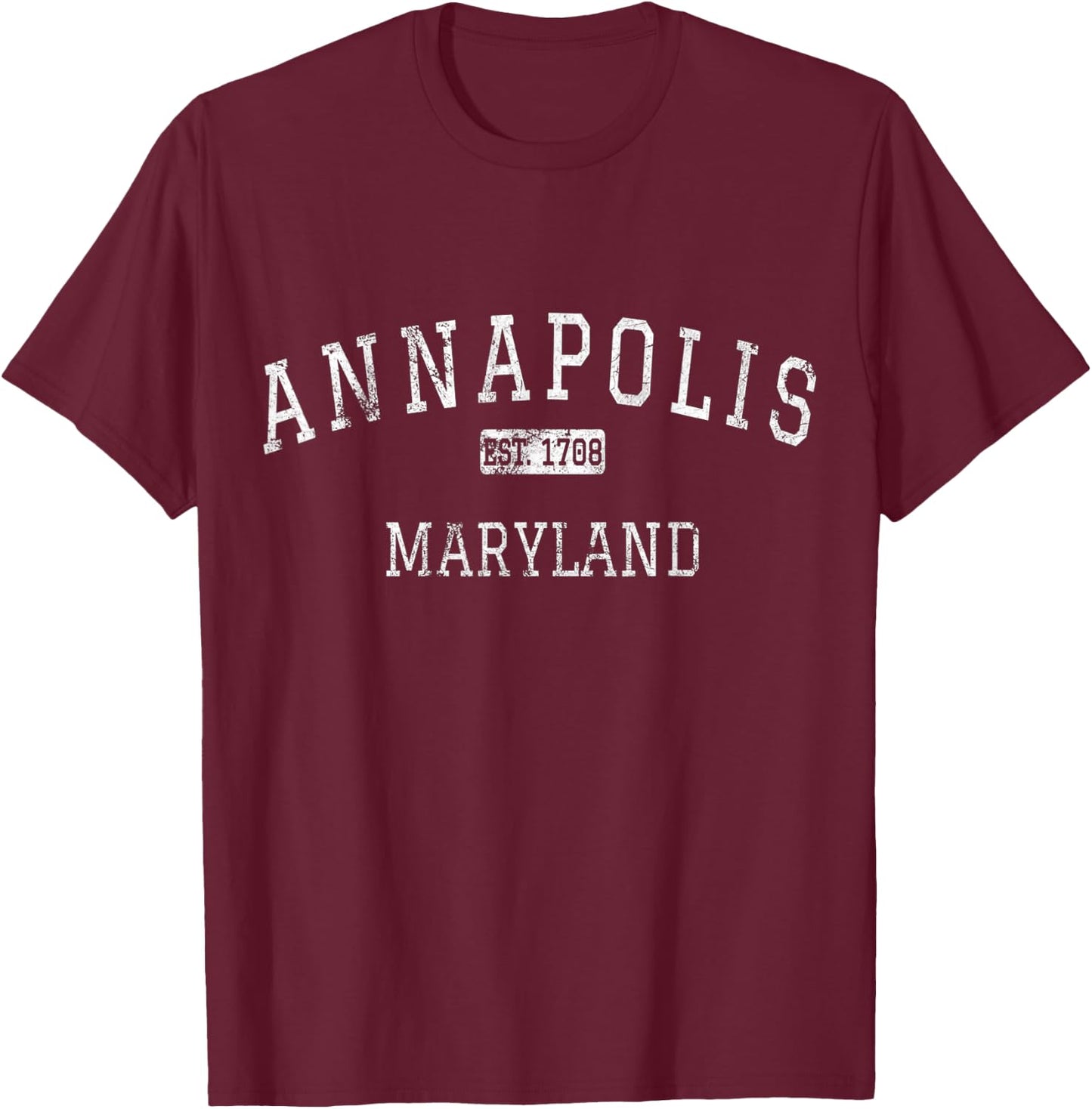 Annapolis Maryland MD Vintage T-Shirt - T-Shirt | Maroon
