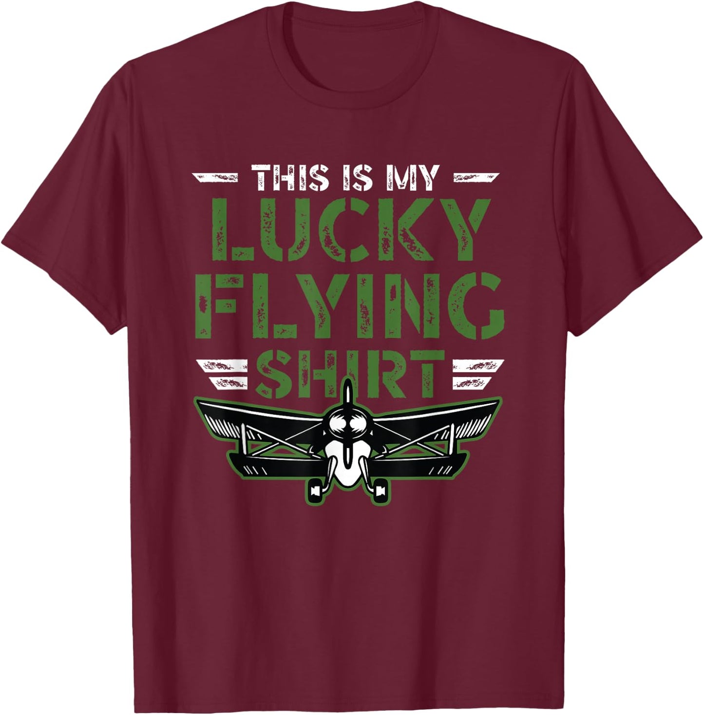 This Is My Lucky Flying T-Shirt - T-Shirt | Maroon
