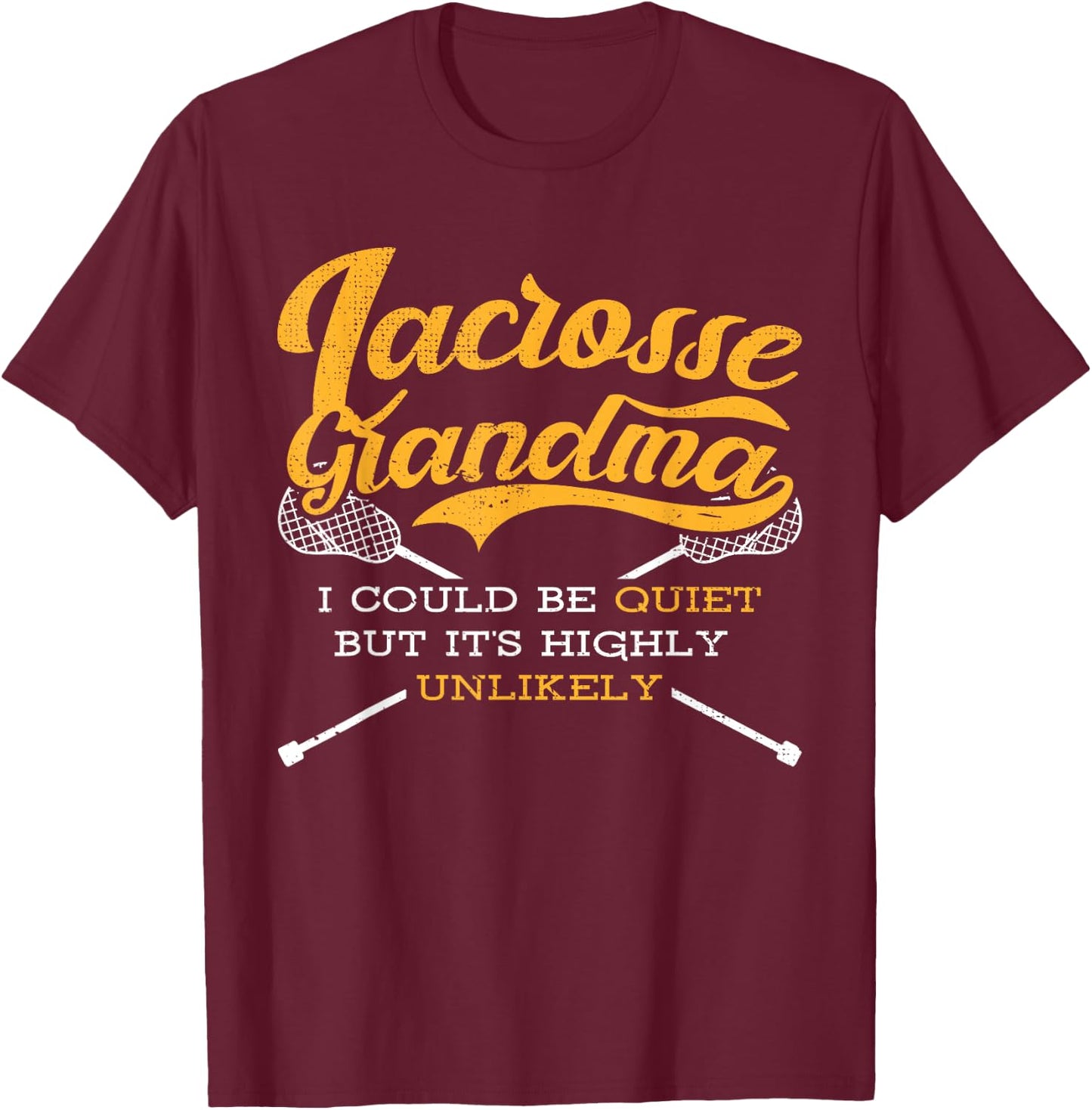 Relax I Love Lacrosse Grandma Saying Lax Is Life Grandmother T-Shirt - T-Shirt | Maroon