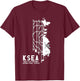 KSEA Seattle-Tacoma Int'l Airport Art Diagram Pilot T-Shirt - T-Shirt | Maroon