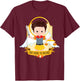 Saint Michael the Archangel for Kids Catholic Boys Cute T-Shirt - T-Shirt | Maroon