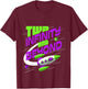 Two 2 Year Old 2nd Birthday Space Theme Boys Girls T-Shirt - T-Shirt | Maroon