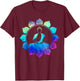 Meditating Buddha Rainbow Tie Dye Cute Unique Gift T-Shirt - T-Shirt | Maroon