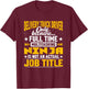 Funny Delivery Truck Driver Job Title T-Shirt - T-Shirt | Maroon