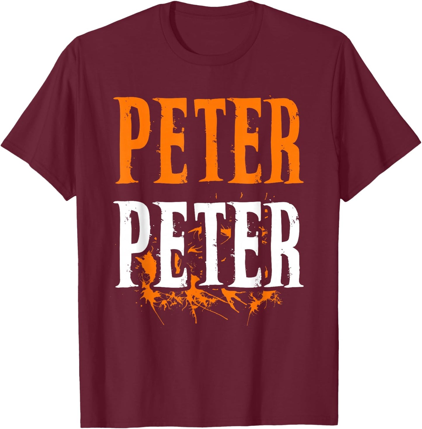 Peter Pumpkin Eater Costume Halloween Splash Shirt T-Shirt - T-Shirt | Maroon