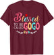 Grandma - Blessed to be called Gogo Colorful art T-Shirt - T-Shirt | Maroon