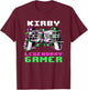 Kirby - Legendary Gamer - Personalized T-Shirt - T-Shirt | Maroon