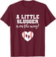 Baseball Pregnancy Announcement Shirt Spring Baby Reveal T-Shirt - T-Shirt | Maroon