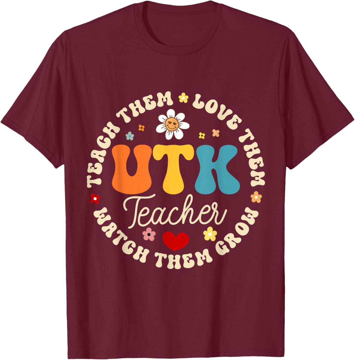 UTK Teacher Universal Transitional Kindergarten Squad T-Shirt - T-Shirt | Maroon