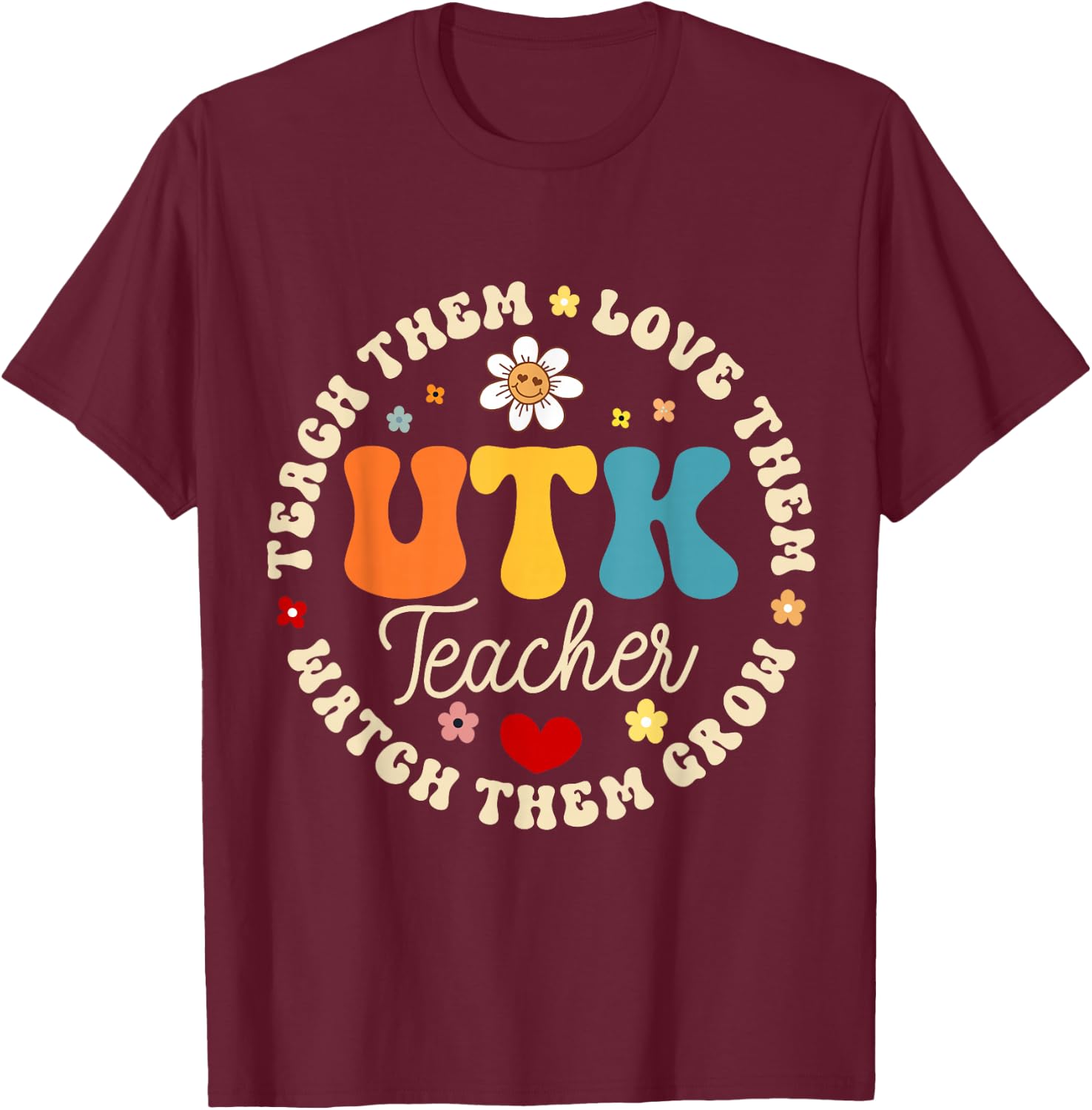 UTK Teacher Universal Transitional Kindergarten Squad T-Shirt - T-Shirt | Maroon