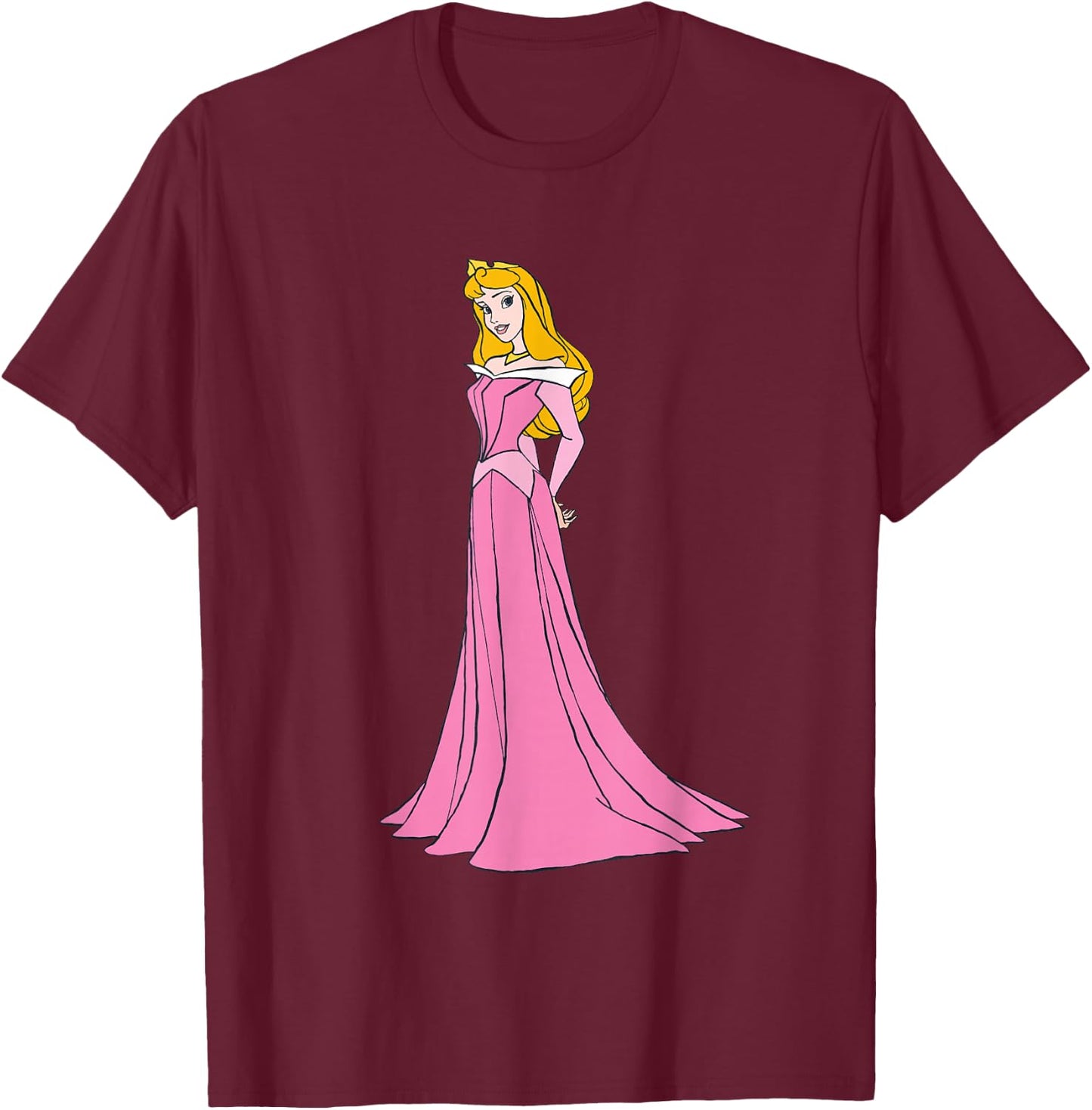 Disney Sleeping Beauty Princess Aurora Classic T-Shirt - T-Shirt | Maroon