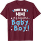 Soon To Be MIMI of Beautiful Baby Boy 2026 Gender Reveal T-Shirt - T-Shirt | Maroon