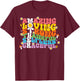 Mothers Day Shirt Mom Mama Groovy Vintage Retro Hippie T-Shirt - T-Shirt | Maroon