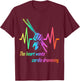 Cardio and gym shirt heart wants cardio drumming T-Shirt - T-Shirt | Maroon