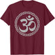 Om Ohm Yoga Symbol Meditation Yoga T-Shirt - T-Shirt | Maroon