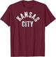 Kc Black & White Kc Original Kansas City Retro Vintage Kc Small T-Shirt - T-Shirt | Maroon
