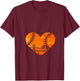 US State San Francisco Baseball Vintage Heart V-Neck T-Shirt - T-Shirt | Maroon
