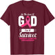 By the grace god I'm a survivor breast cancer awareness T-Shirt - T-Shirt | Maroon
