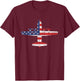 C-130 Hercules Gunship Military Aircraft American Flag C130 Men T-Shirt - T-Shirt | Maroon