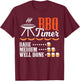 Vintage BBQ Timer Beer Drinking Funny Grilling T-Shirt - T-Shirt | Maroon