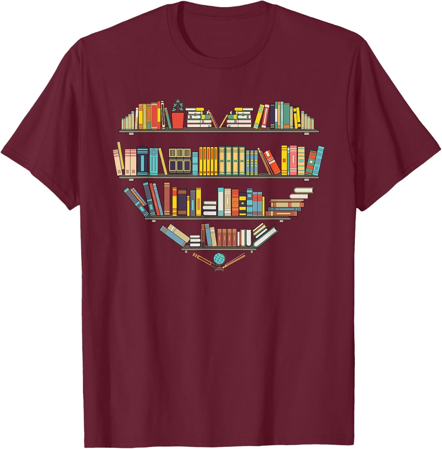 Cool Books Reading Men Women Book Lover Literacy Librarian Small T-Shirt - T-Shirt | Maroon
