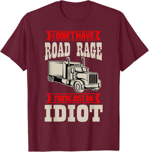 Truck Driver Trucker LGV Truckie Driving Vehicle Teamster T-Shirt - T-Shirt | Maroon