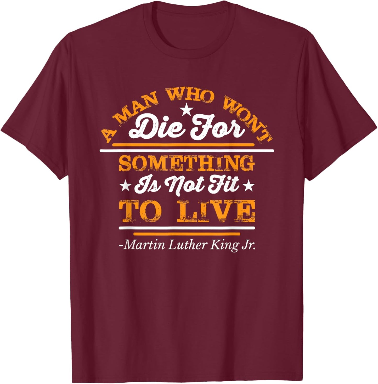 Martin Luther King Jr. T-Shirt - T-Shirt | Maroon