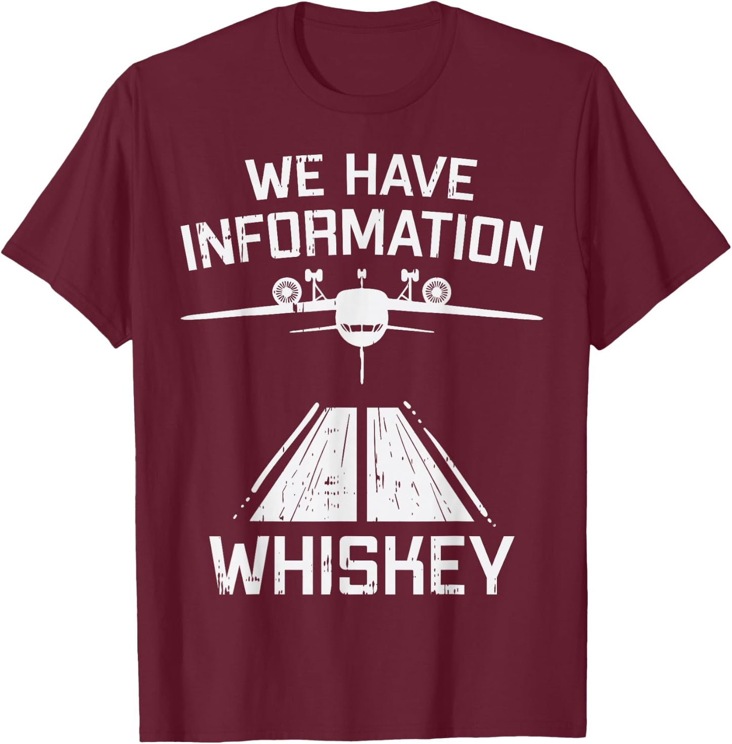 BoredKoalas Aviation Lovers Shirts Pilot Gifts Information Whiskey Funny Aviation Code Humor Pilot ATC Gift -Adults Black Small Classic Fit Short Sleeve Cotton Polyester T-Shirt - T-Shirt | Maroon