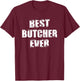 Best Butcher Omnivore Carnivore T-Shirt - T-Shirt | Maroon