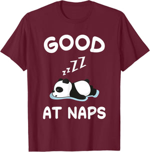 Panda Bear Bears Nap Sleeping Pajama Nightgown T-Shirt - T-Shirt | Maroon