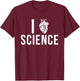 I love Science funny heart T-Shirt - T-Shirt | Maroon