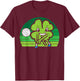 Shamrock Playing Volleyball St Patricks Day Boys Girls Kids T-Shirt - T-Shirt | Maroon