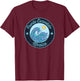 Puerto Escondido Mexico Souvenir Nautical Surfer Graphic T-Shirt - T-Shirt | Maroon