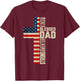 Blessed Dad Husband Christian Father Day Gift from Daughter T-Shirt - T-Shirt | Maroon