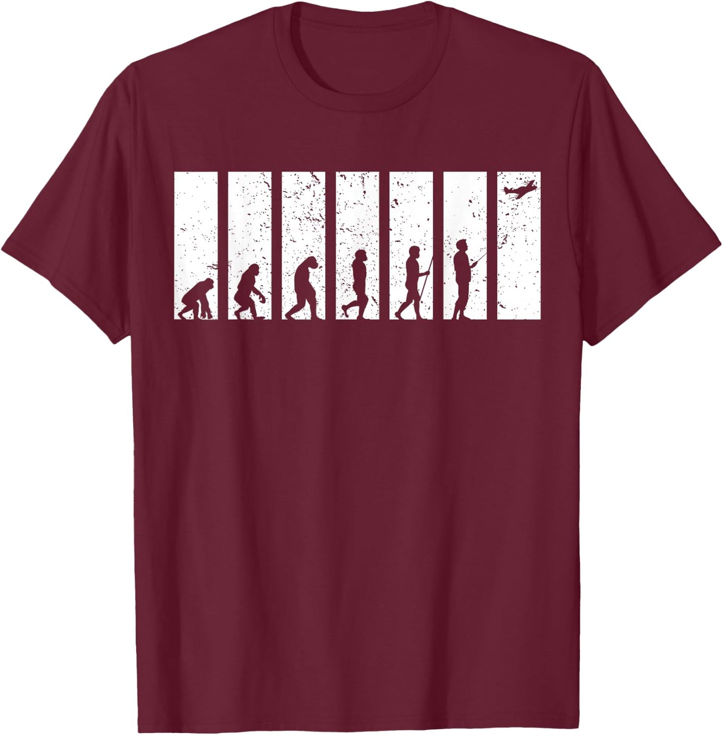 Evolution Model Flying Funny RC Airplane Aviator Gifts T-Shirt - T-Shirt | Maroon