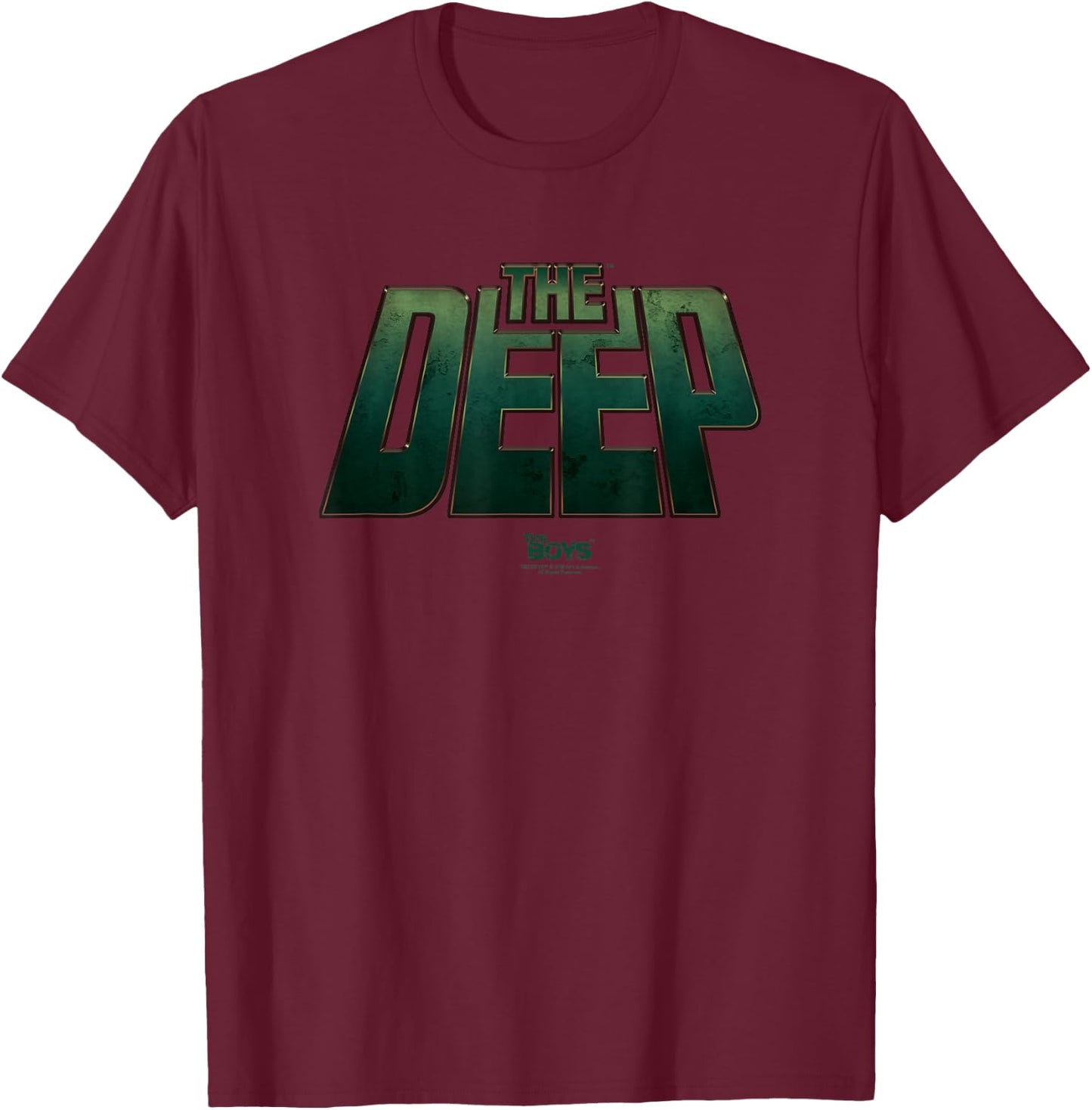 The Boys The Deep Logo Superhero TV Show T-Shirt - T-Shirt | Maroon