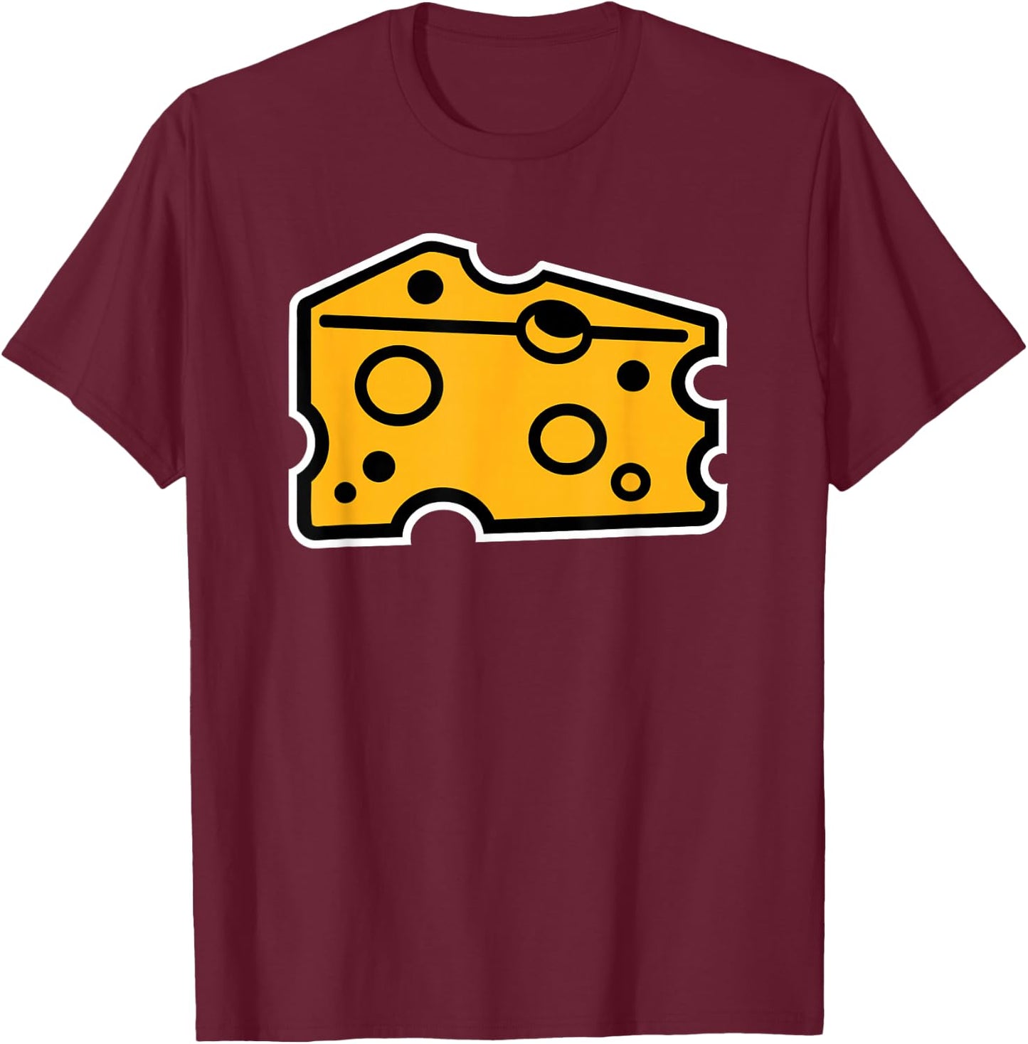 Cheese T-Shirt - T-Shirt | Maroon