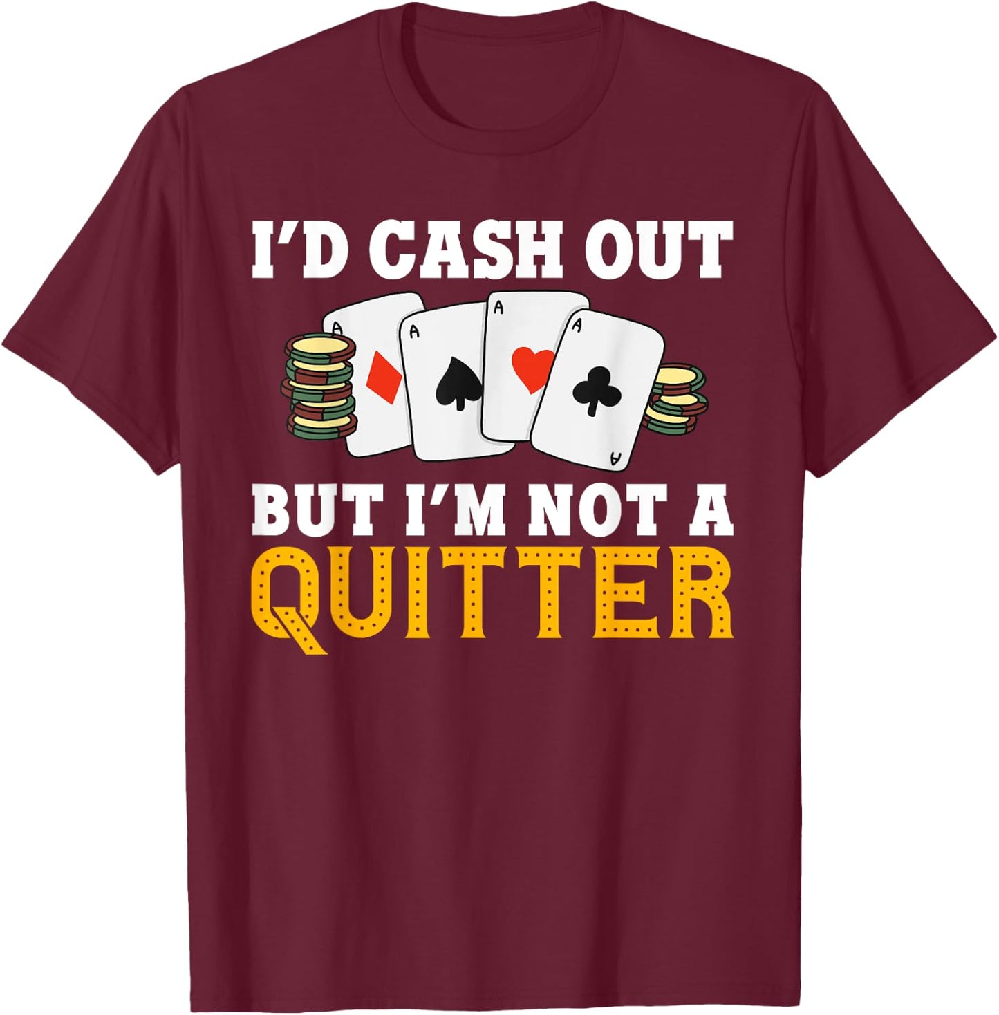 Funny Gambling Art Women Slot Machine Las Vegas T-Shirt - T-Shirt | Maroon