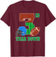 3rd Year Down Football Lover 3rd Birthday Boy Party T-Shirt - T-Shirt | Maroon