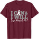 I Can & I Will Beat Lung Cancer Warrior Just Watch Me T-Shirt - T-Shirt | Maroon