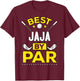 Best Jaja By Par Golf Jaja Gift T-Shirt - T-Shirt | Maroon