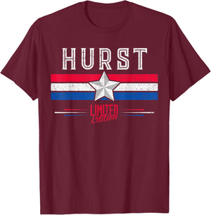 Hurst Retro Vintage Shirt Gift Women Men Kids T-Shirt - T-Shirt | Maroon