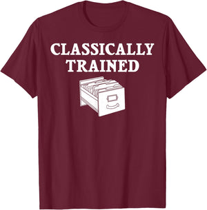 Card Catalog Library Librarian T-Shirt - T-Shirt | Maroon