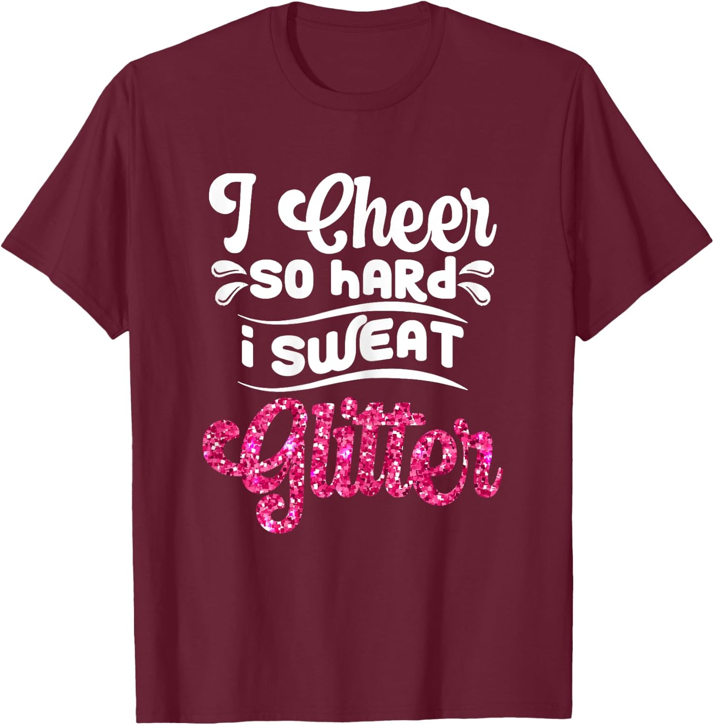 Funny Cheerleading Graphic For Cheer Girls Cheerleaders T-Shirt - T-Shirt | Maroon