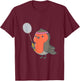 Badminton and shuttlecock player bird T-Shirt - T-Shirt | Maroon
