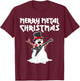 Metal Christmas funny Metal Metal Snowman T-Shirt - T-Shirt | Maroon